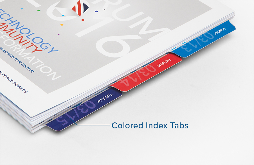 Omnipress Colored Index Tab Option