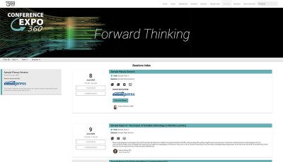 Screenshot Example of Omnipress Virtual Event Platform Sponsorship