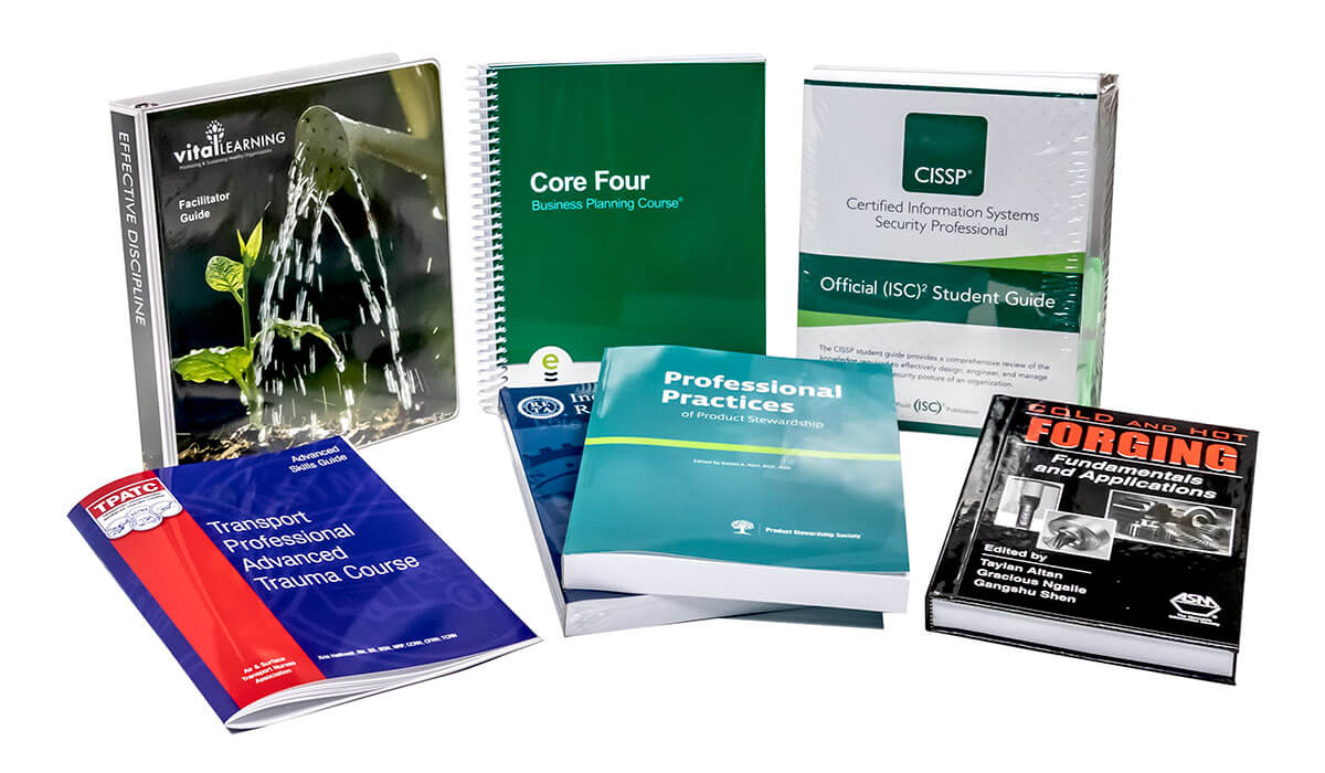 print manuals and materials training continuing education